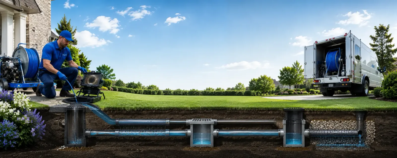 Outdoor drain cleaning information for Brusett, MT